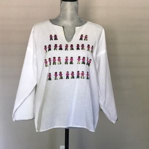 Embroidered top—purchased in Mexico